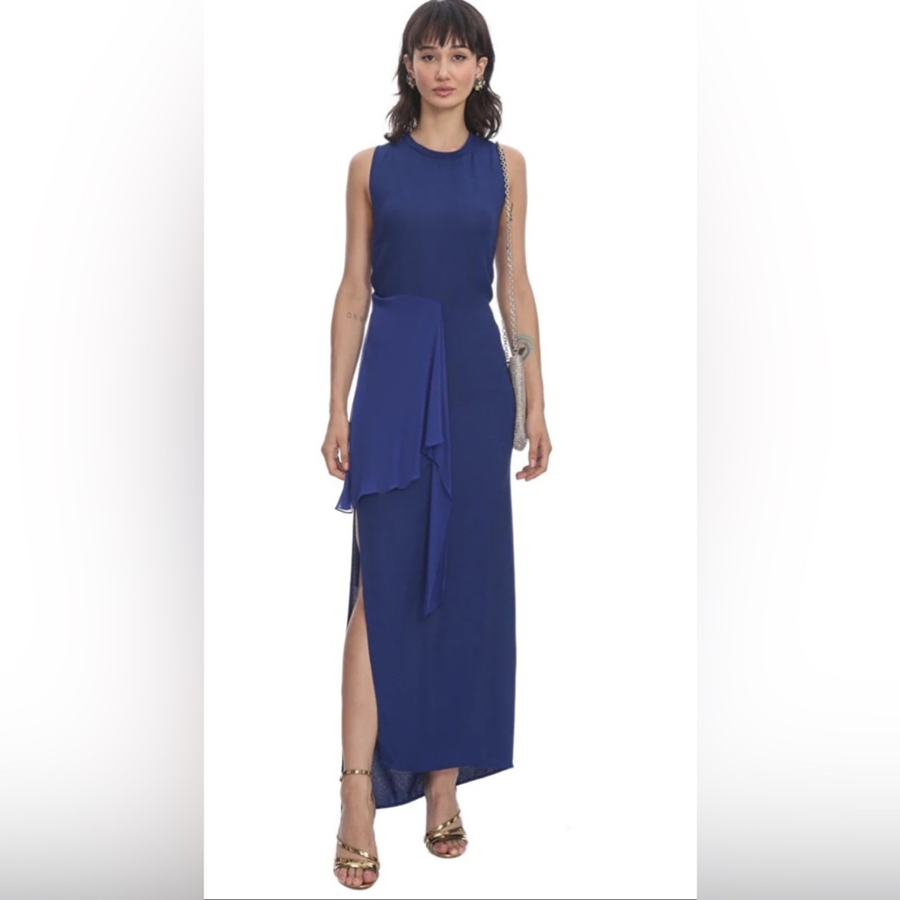 Philip Lim Maxi Dress Blue Size 4 NWT